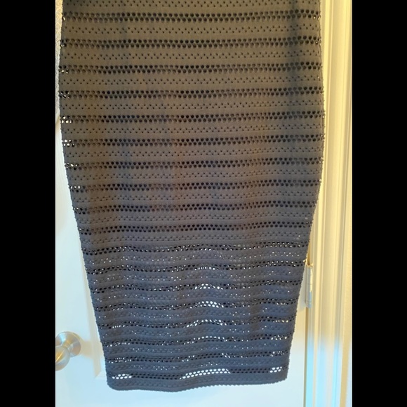 bebe! Set Black Crop top High Waisted Skirt - Picture 5 of 6